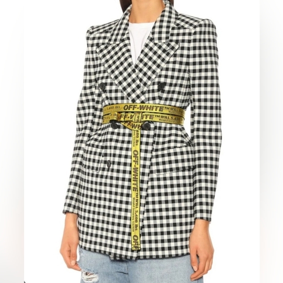 #1 OFF-WHITE Mini Industrial Belt AUTHENTIC 💛🖤💛 - Picture 1 of 10